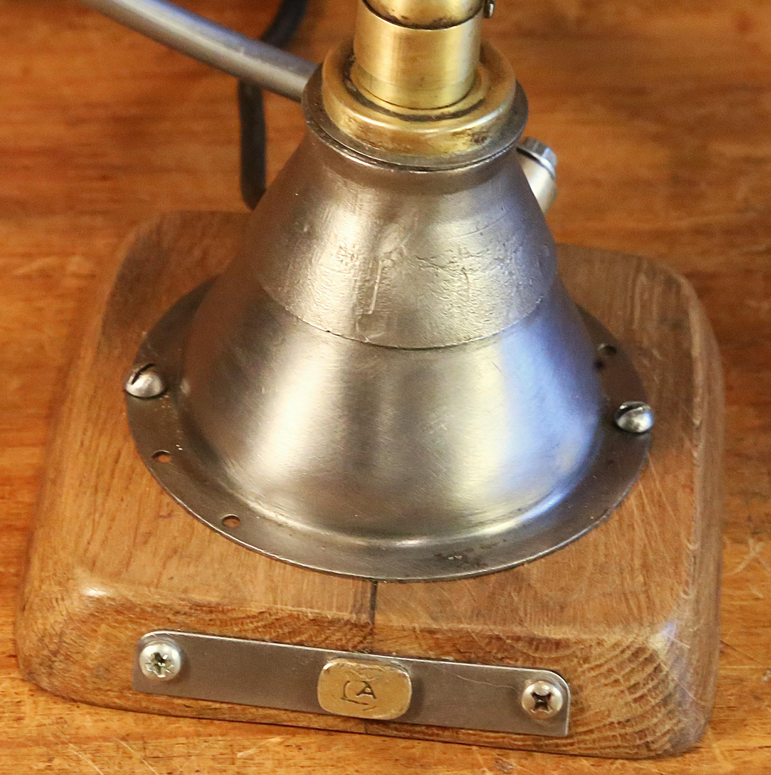 Création artisanale unique lampe tour d'horloger – Image 6