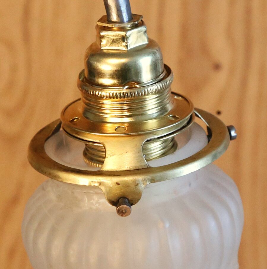 Création lampe Art Déco bronze, laiton, globe terrestre – Image 10