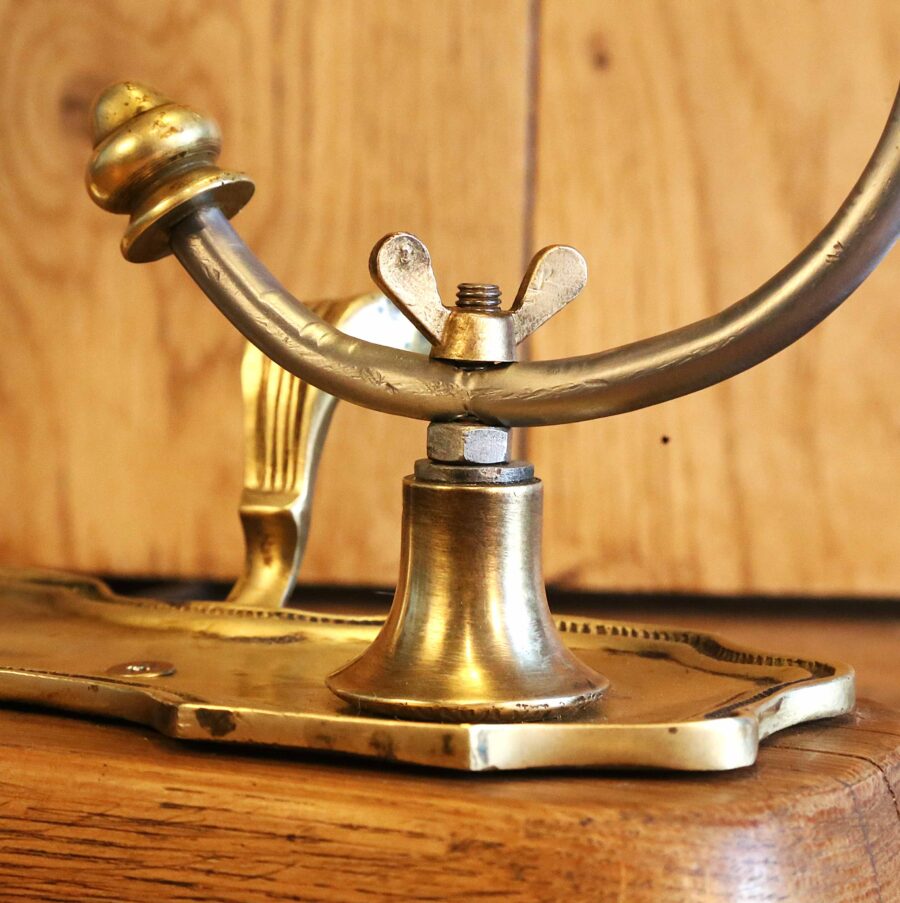 Création lampe Art Déco bronze, laiton, globe terrestre – Image 6
