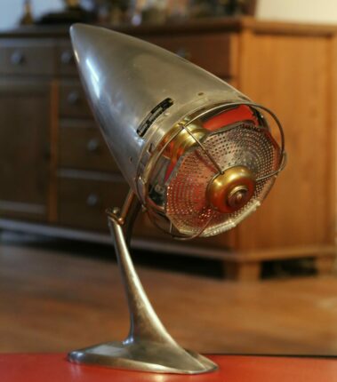 Lampe Streamline pièces d'avions années 50