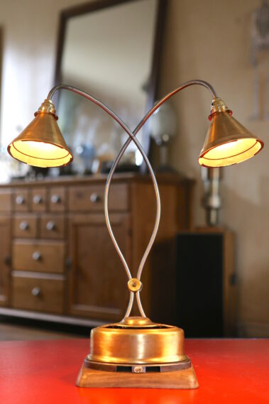 Lampe voltmètre en laiton