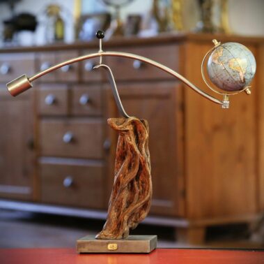 Sculpture mobile bois et métal