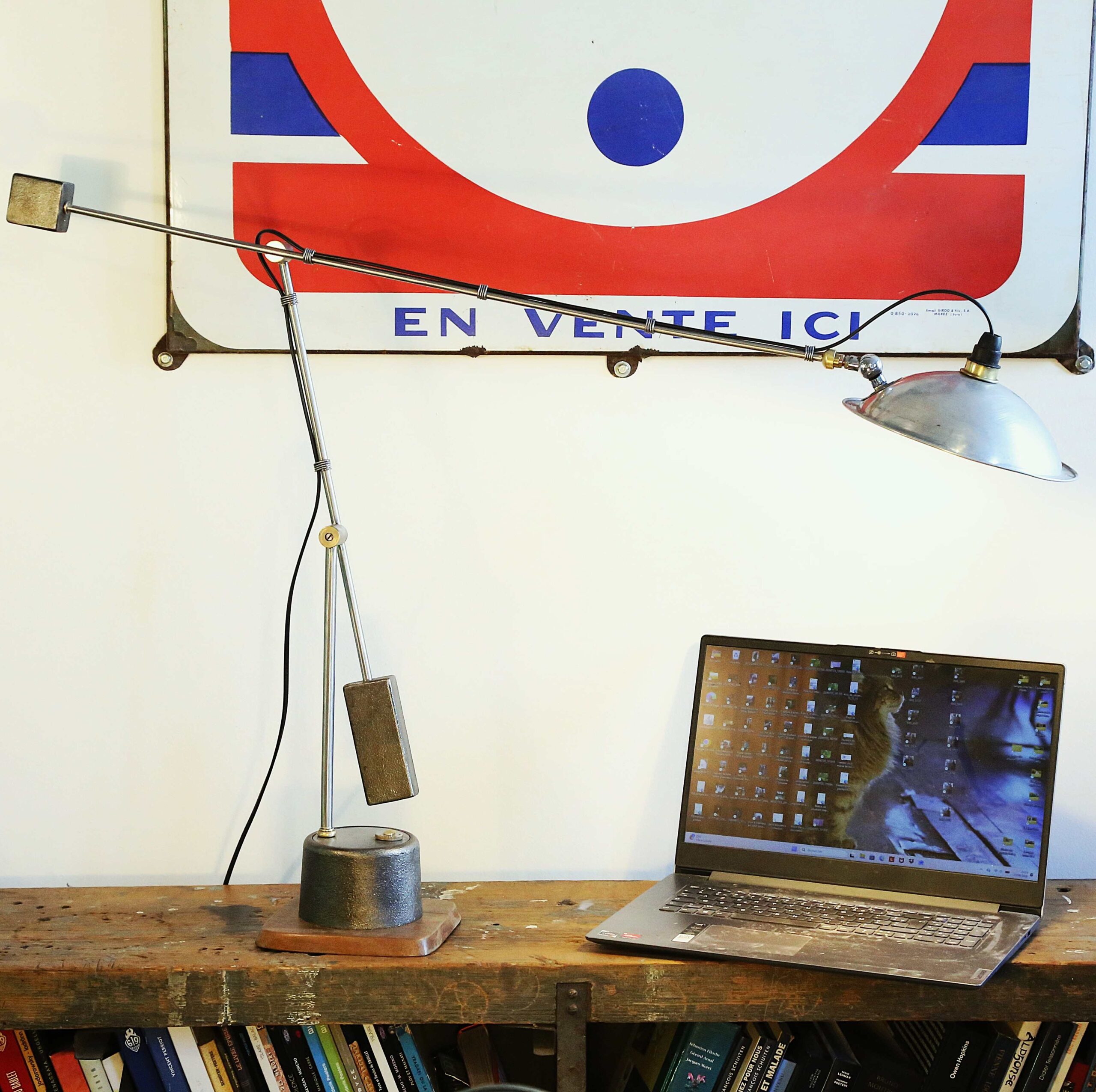 Grande lampe de bureau architecte design industriel – Image 11