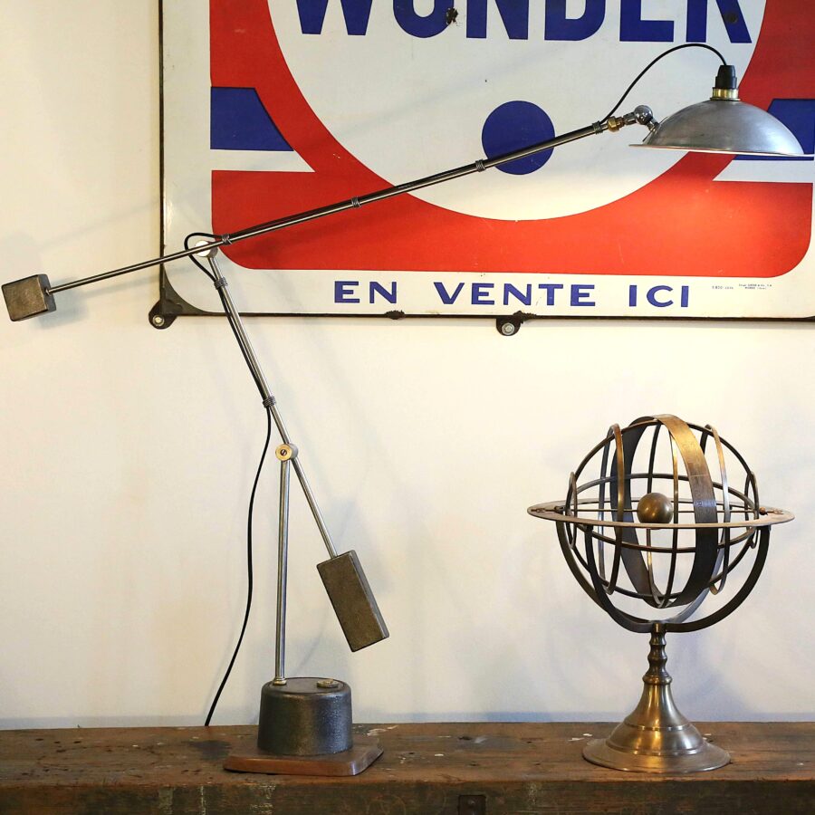 Grande lampe de bureau architecte design industriel