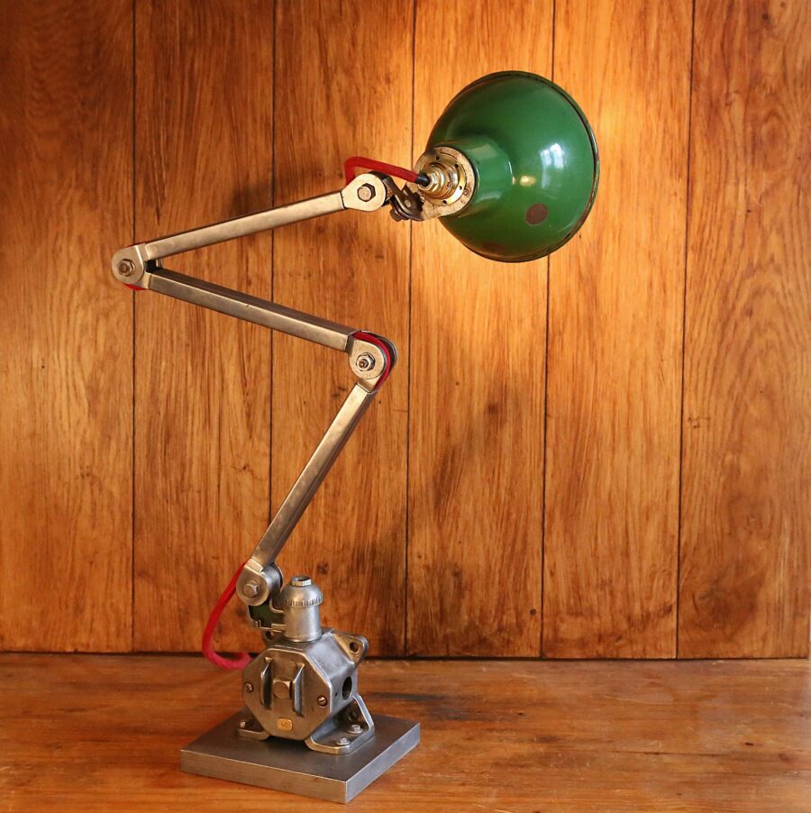 Grande lampe de bureau métal articulée atelier industriel – Image 5
