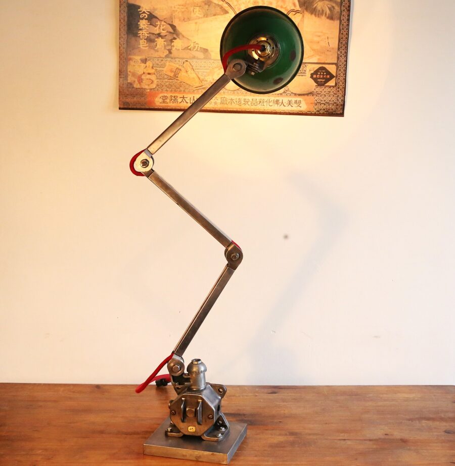 Grande lampe de bureau métal articulée atelier industriel – Image 7