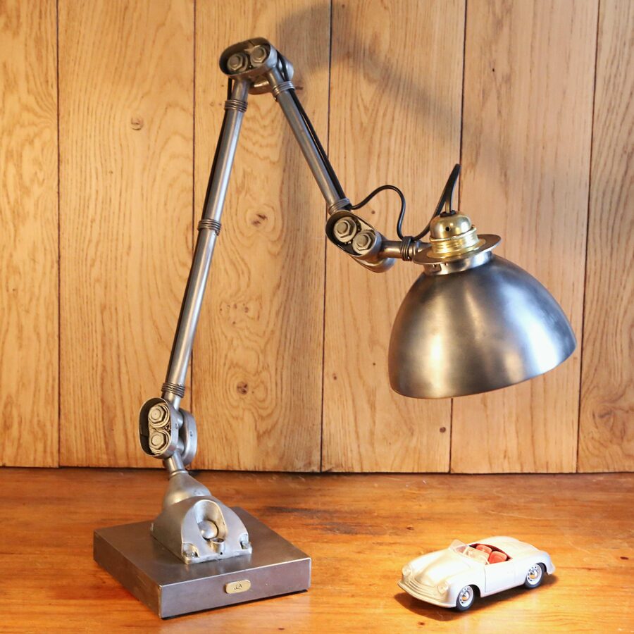 Grande lampe de bureau métal articulée atelier industriel – Image 6