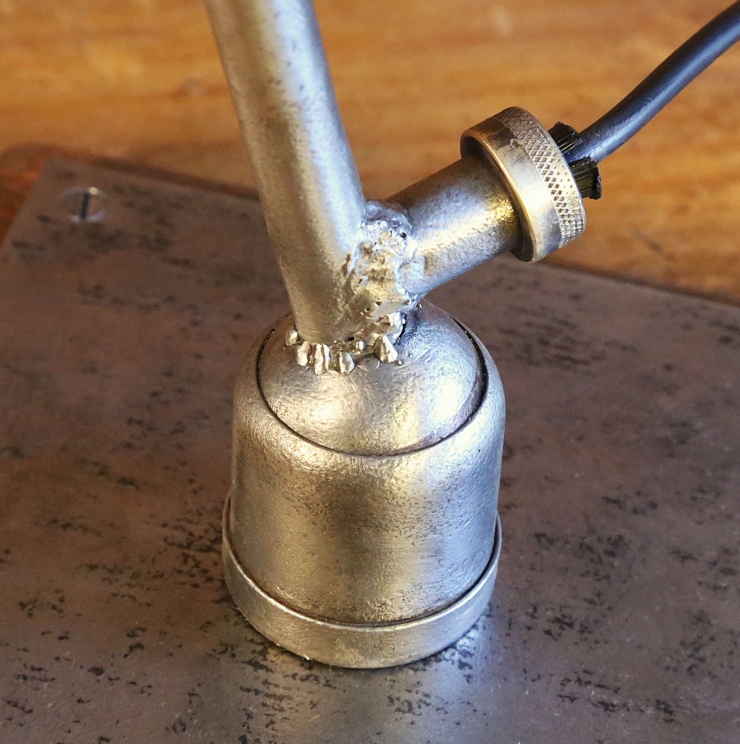 Grande lampe de bureau métal articulée atelier industriel – Image 4