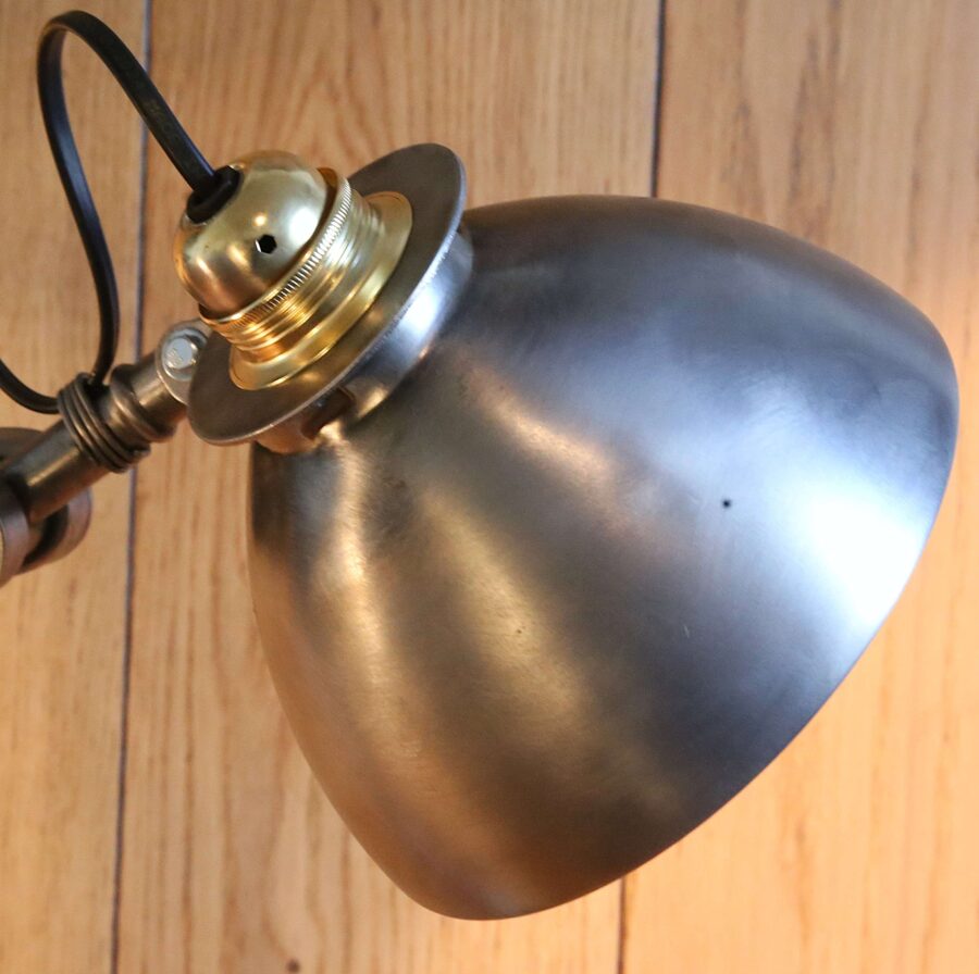 Grande lampe de bureau métal articulée atelier industriel – Image 7