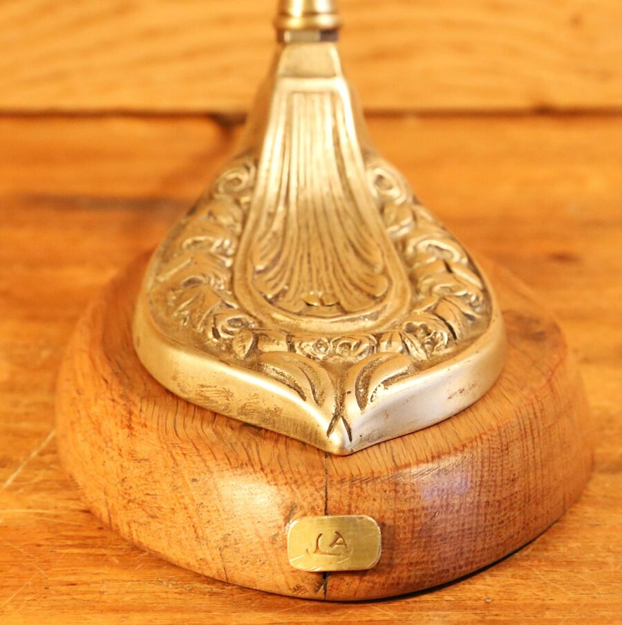 Lampe à poser Art Nouveau bronze – Image 6