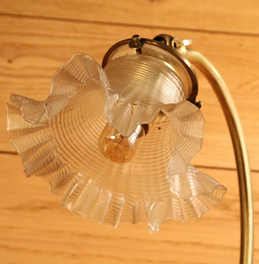 Lampe à poser Art Nouveau bronze – Image 9