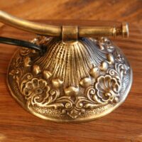 Lampe à poser Art Nouveau laiton tulipe fleur – Image 6