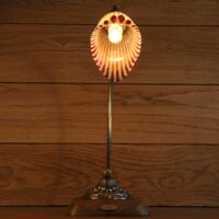 Lampe à poser Art Nouveau laiton tulipe fleur – Image 8