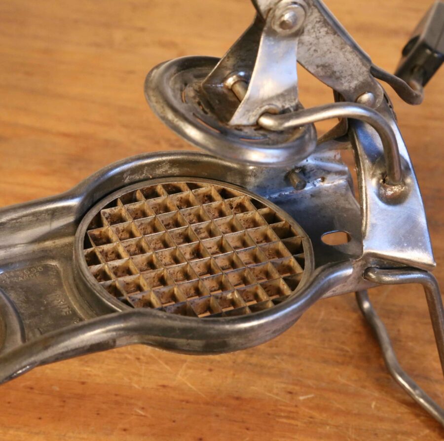 Lampe à poser articulée métal coupe frite vintage – Image 3