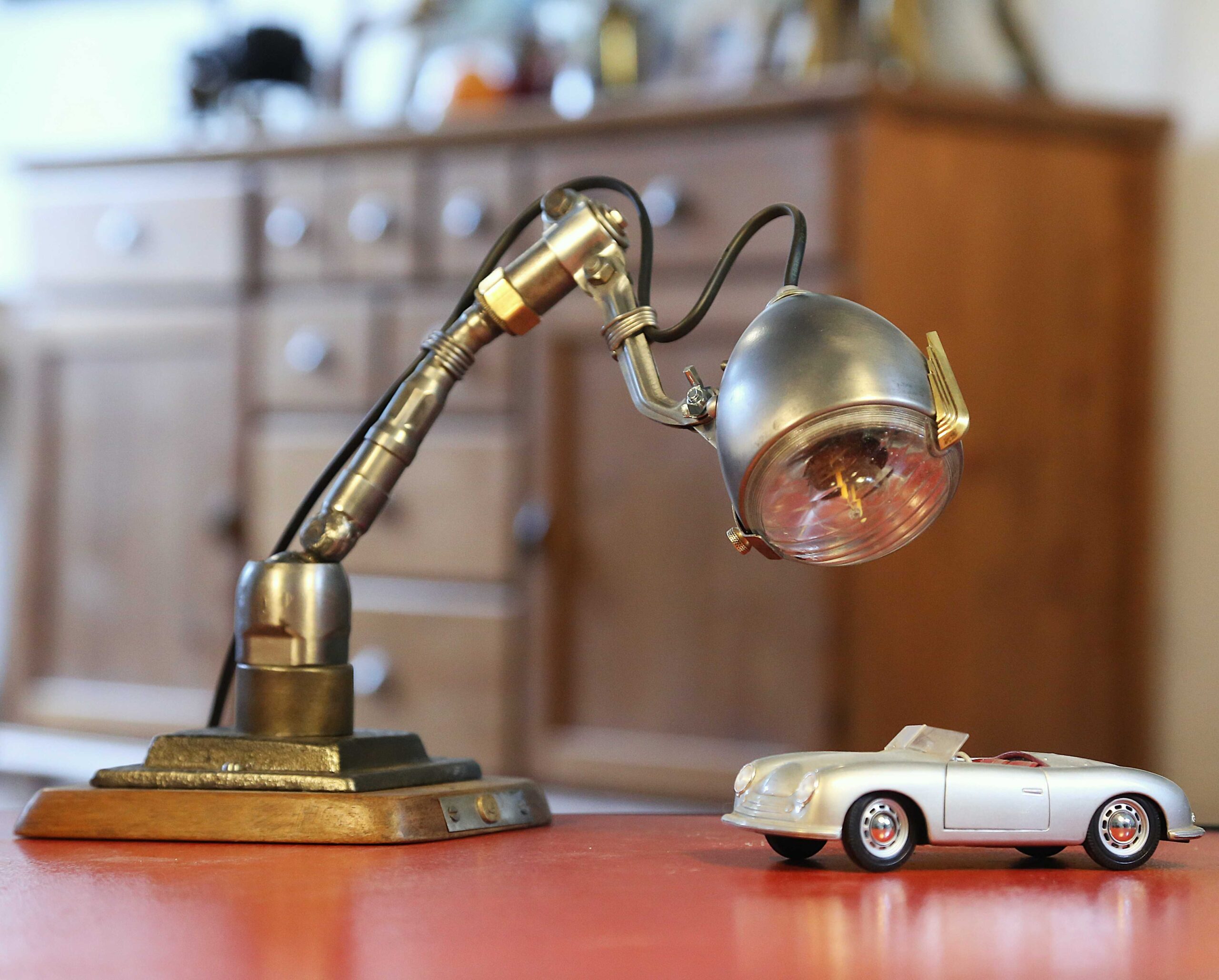 Lampe à poser phare vélo vintage – Image 5