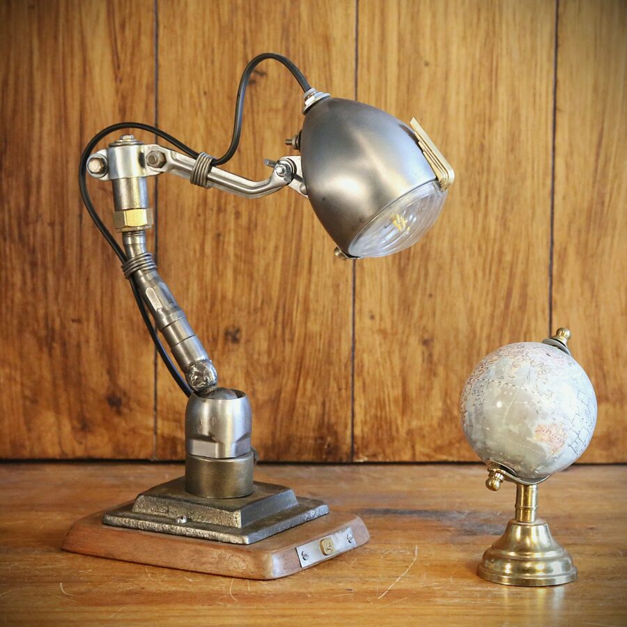 Lampe à poser phare vélo vintage