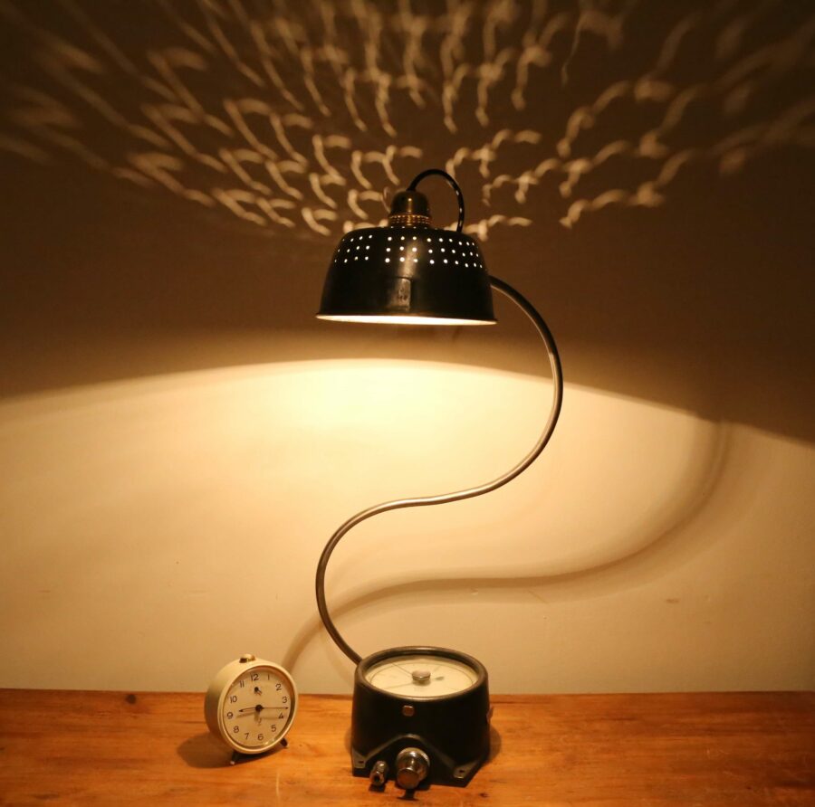 Lampe récup manomètre industriel – Image 2
