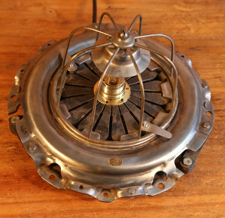 Lampe applique unique récup métal – Image 3