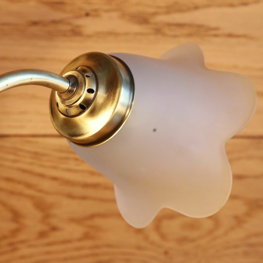 Lampe Art Déco laiton tulipe fleur – Image 8