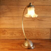 Lampe Art Nouveau laiton et bronze – Image 8
