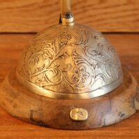 Lampe Art Nouveau laiton et bronze – Image 7