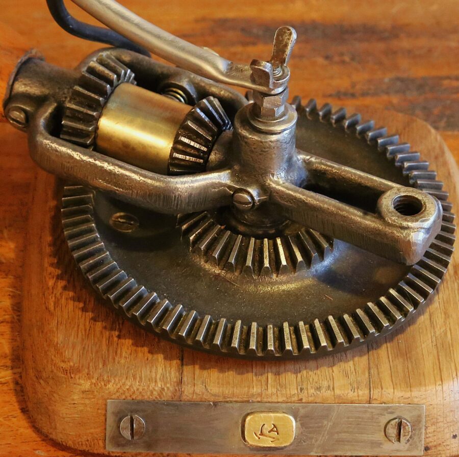 Lampe articulée à poser métal phare de vélo vintage – Image 3