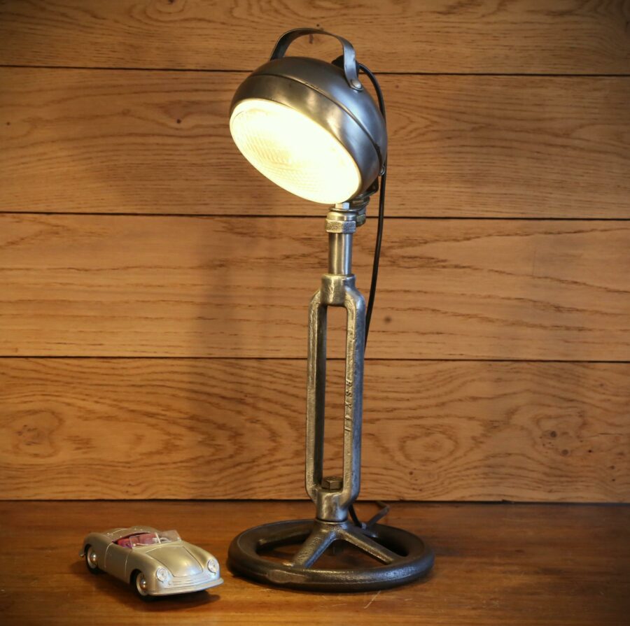 Lampe articulée industrielle phare vintage – Image 8