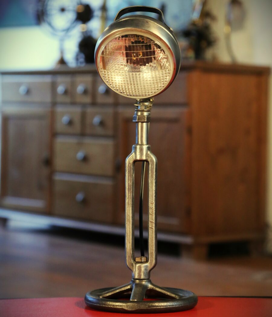 Lampe articulée industrielle phare vintage – Image 6