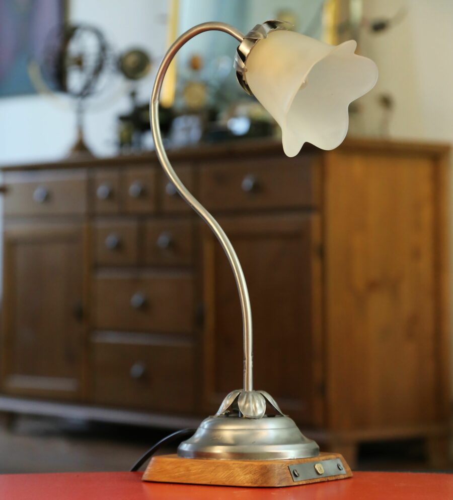Lampe artisanale Art Déco fleur – Image 11