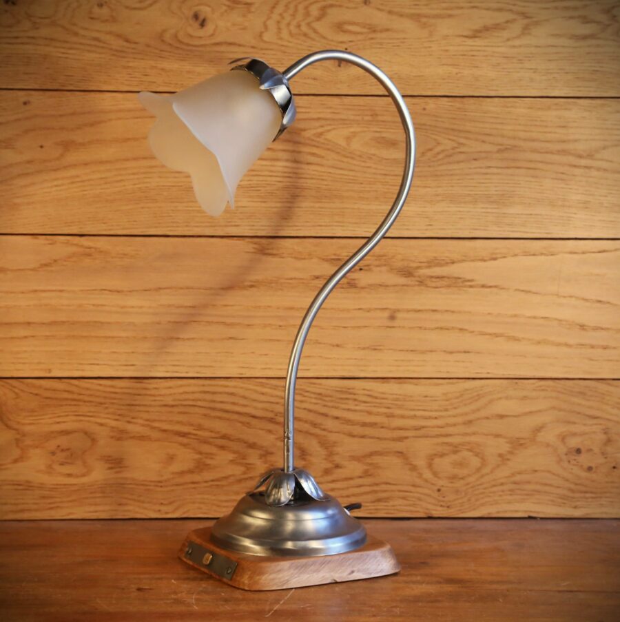 Lampe artisanale Art Déco fleur – Image 7