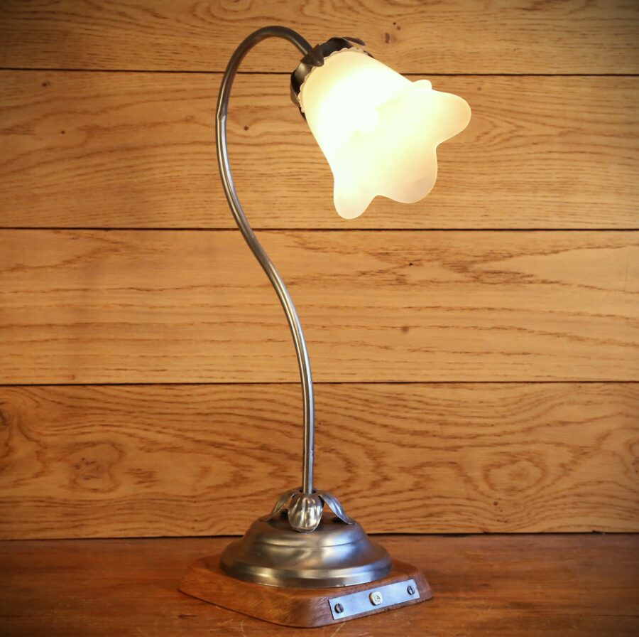 Lampe artisanale Art Déco fleur – Image 10