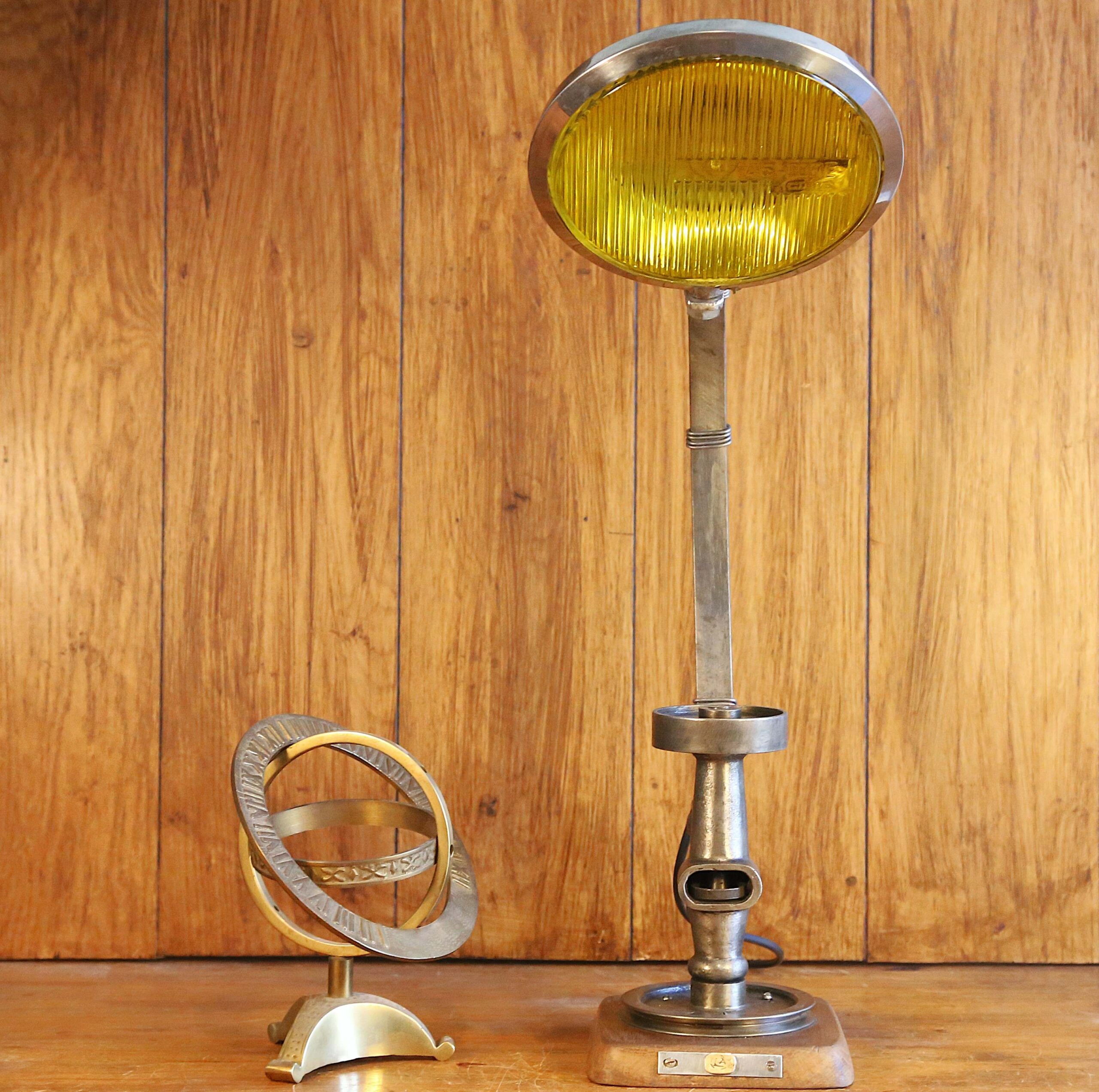 Lampe artisanale articulée phare vintage – Image 8