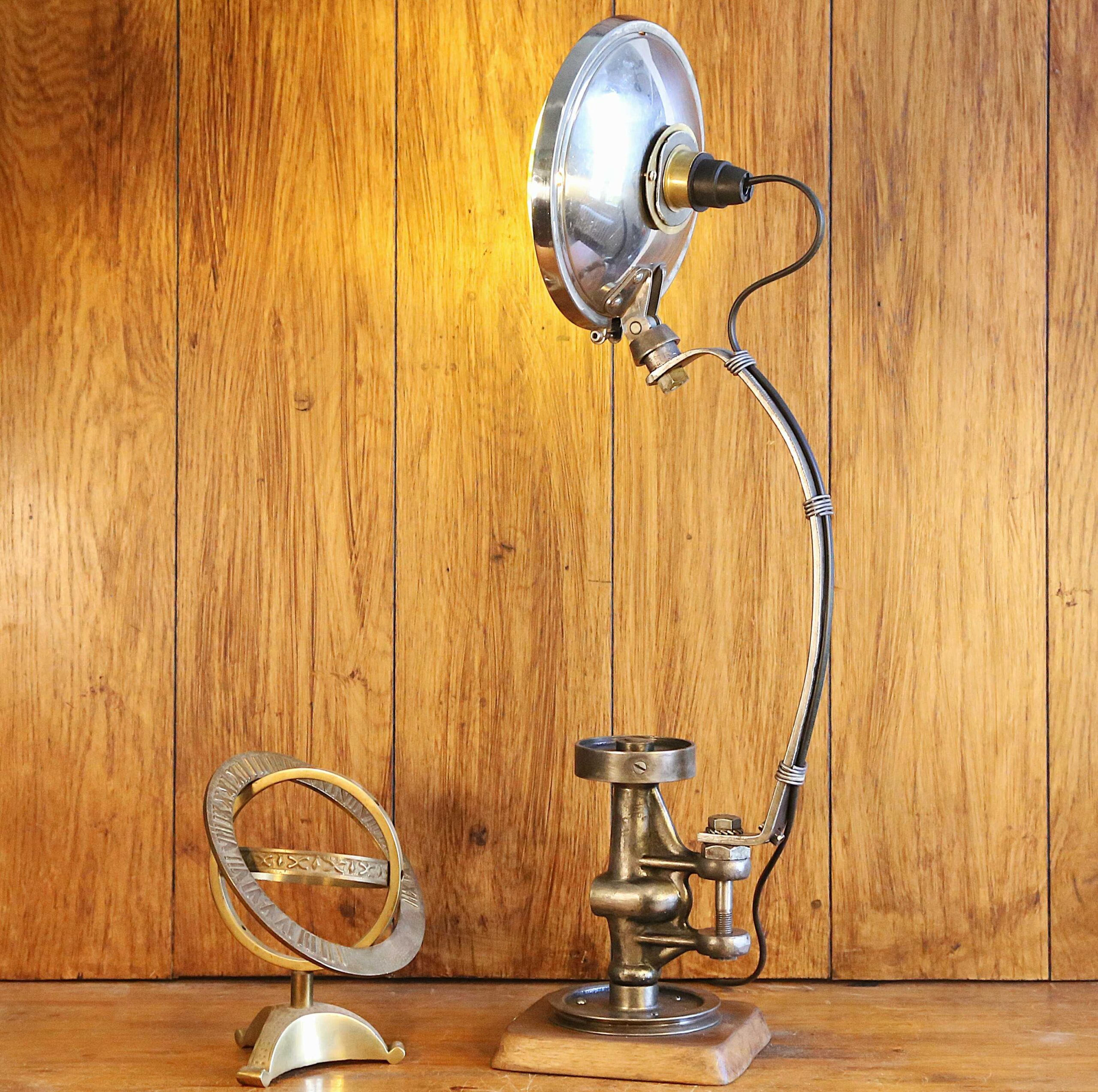 Lampe artisanale articulée phare vintage – Image 6