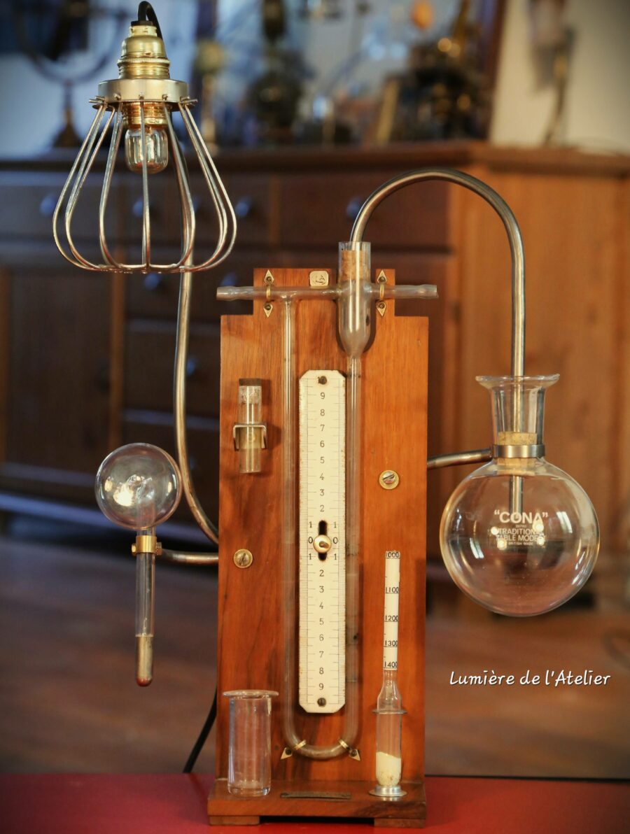 Lampe unique Steampunk scientifique chimie – Image 3