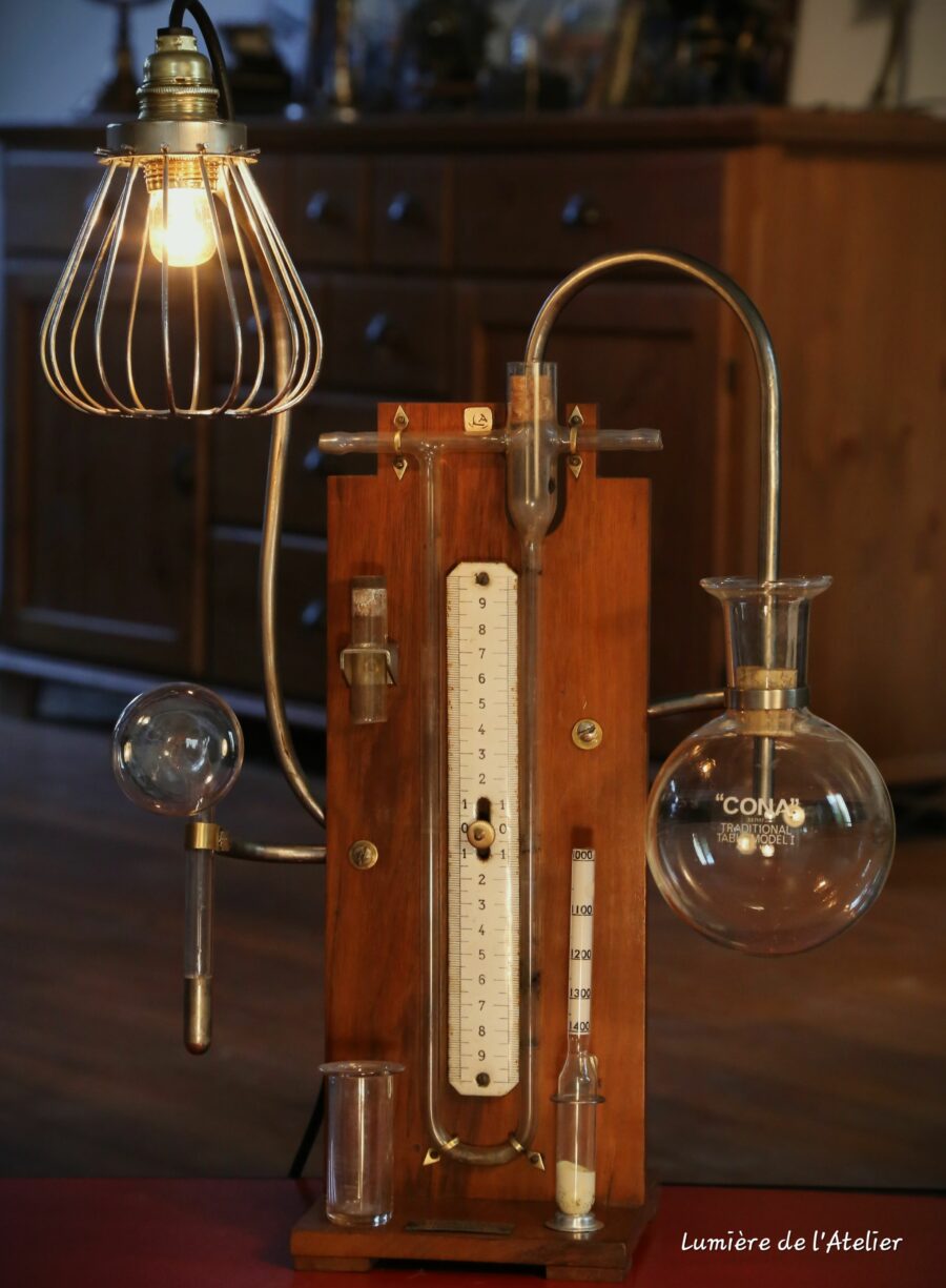 Lampe unique Steampunk scientifique chimie – Image 8