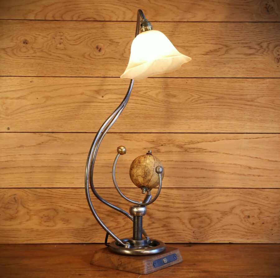 Lampe artisanale globe terrestre – Image 9