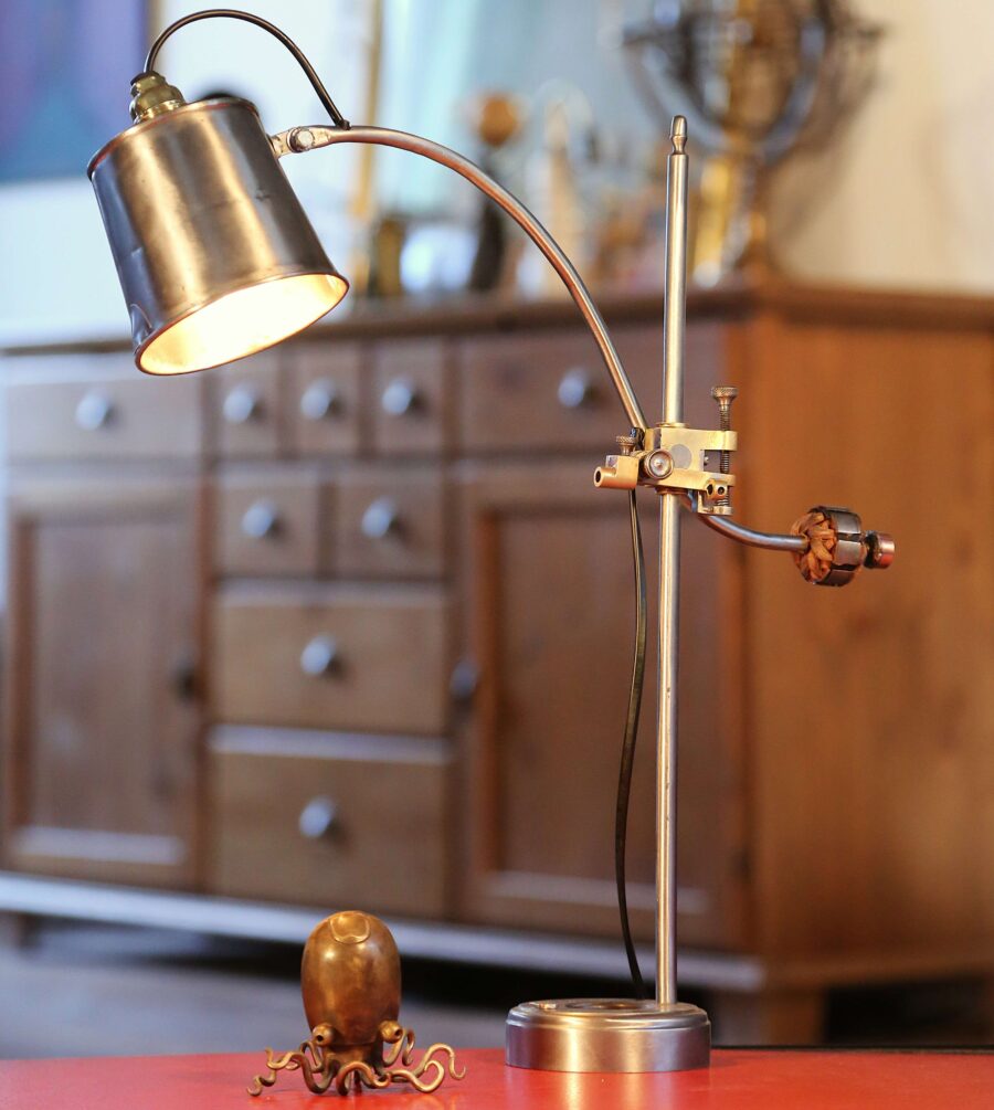 Lampe de bureau articulée atelier industriel – Image 12