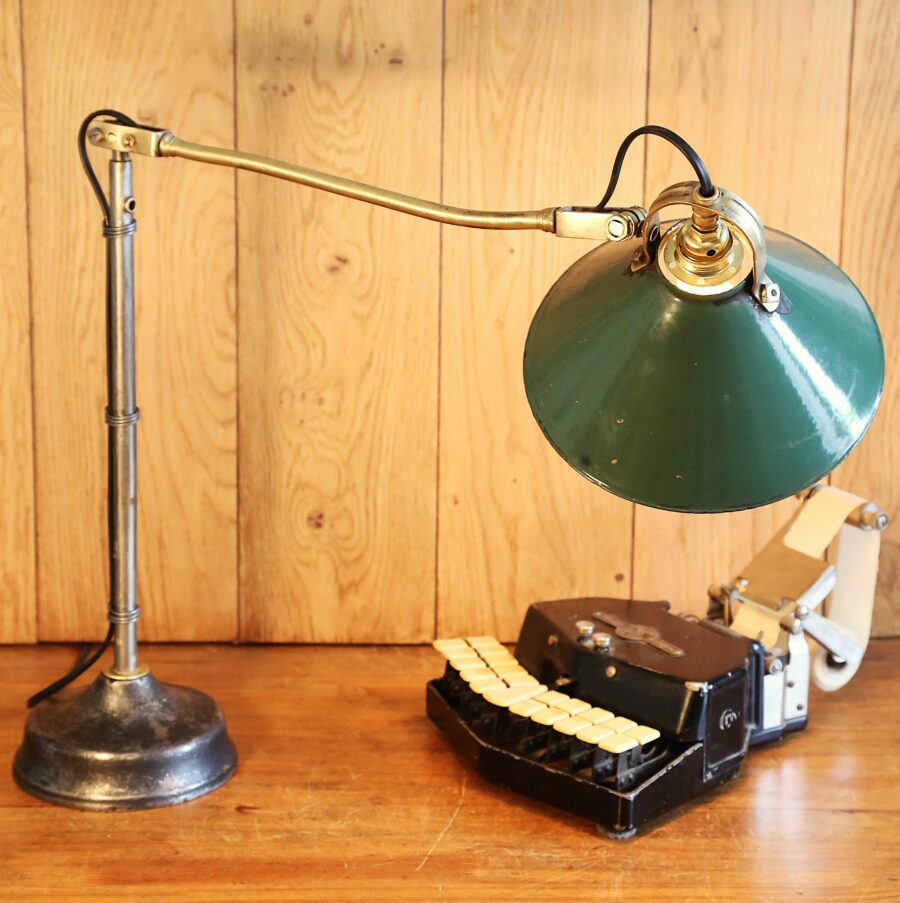 Lampe de bureau articulée de bijoutier vintage – Image 3