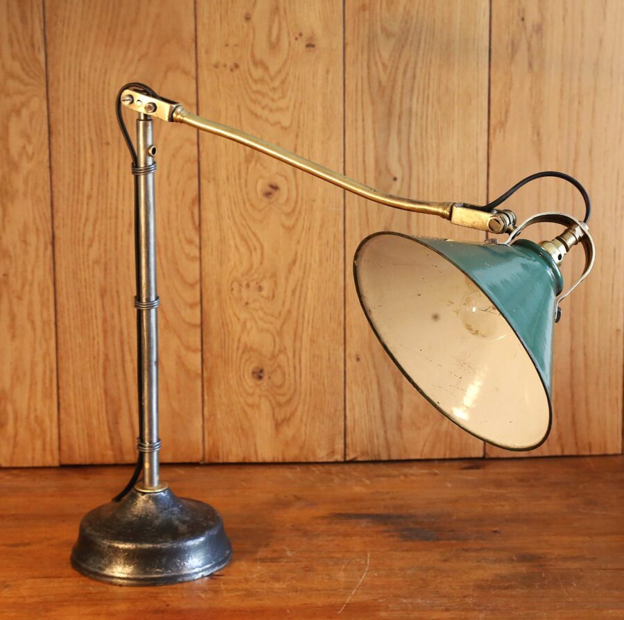 Lampe de bureau articulée de bijoutier vintage – Image 5