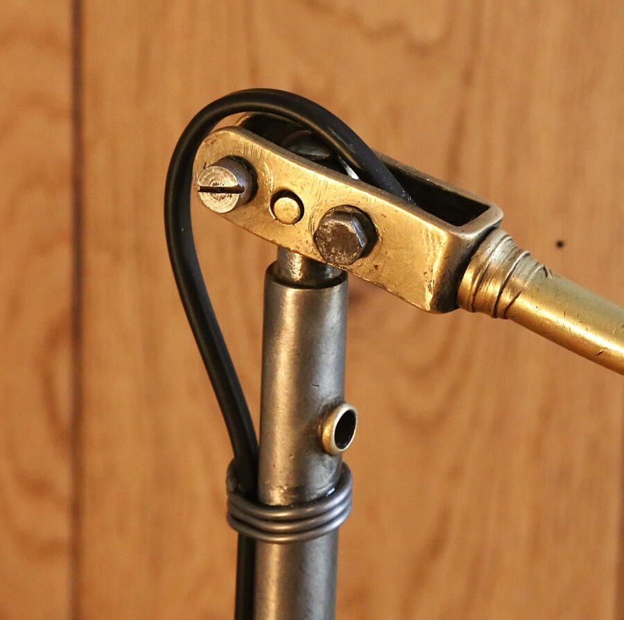 Lampe de bureau articulée de bijoutier vintage – Image 6