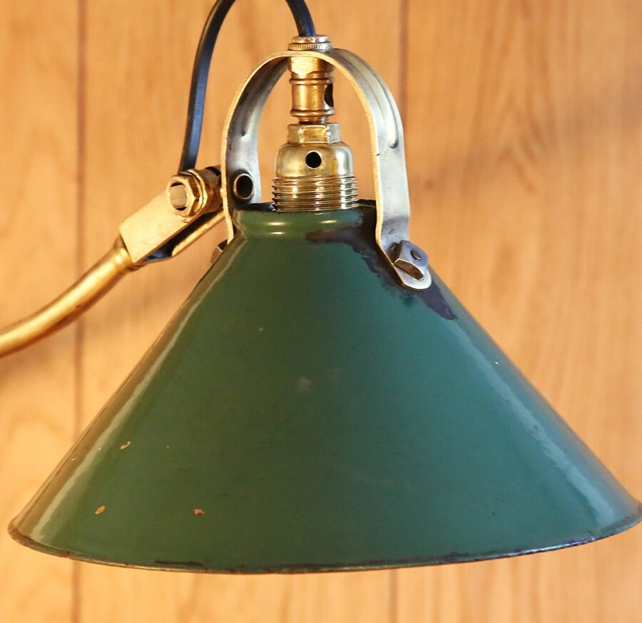 Lampe de bureau articulée de bijoutier vintage – Image 10