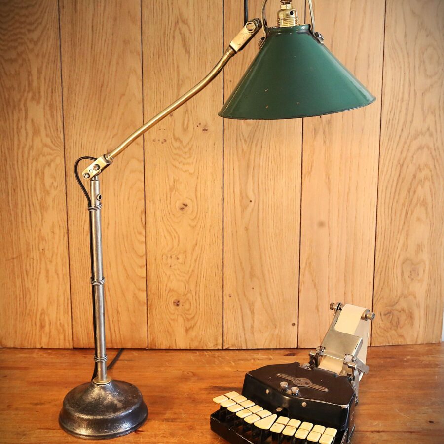 Lampe de bureau articulée de bijoutier vintage