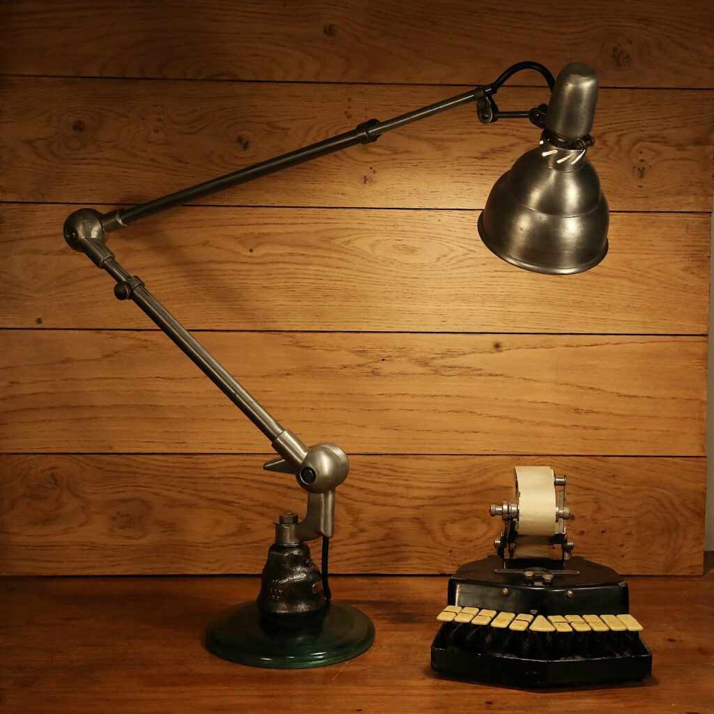 Lampe De Bureau Articulée Noire - Style Moderne - Métal - Sans Marque
