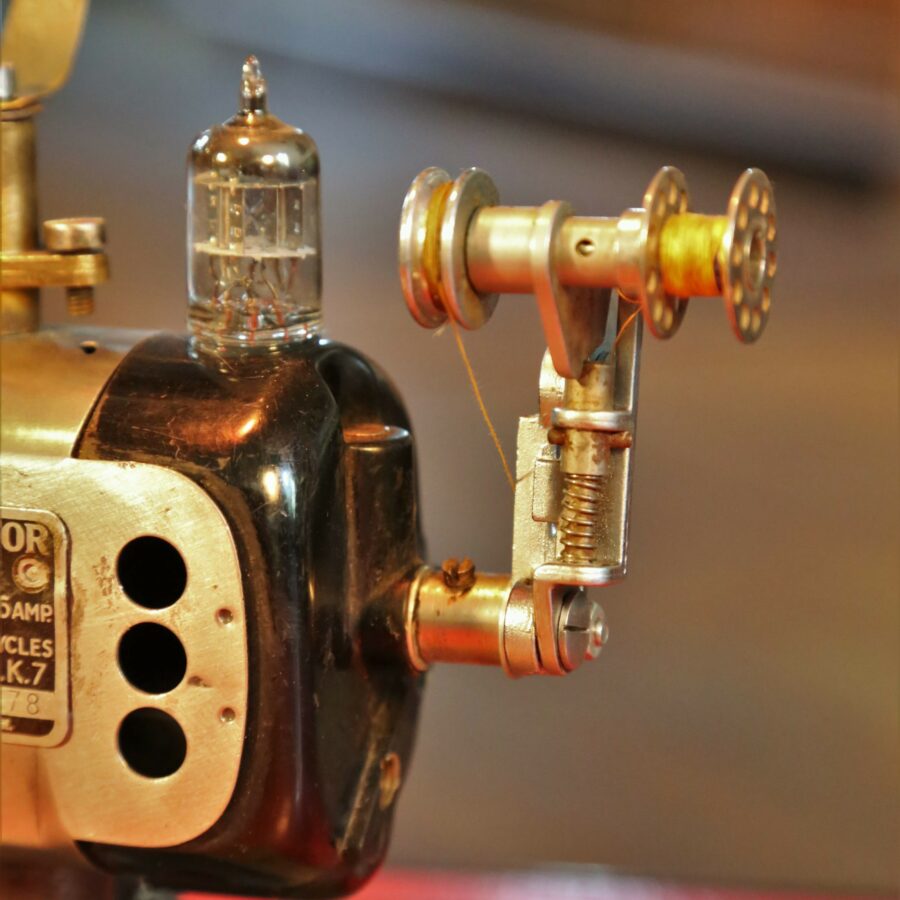 Lampe de bureau Steampunk moteur électrique – Image 6