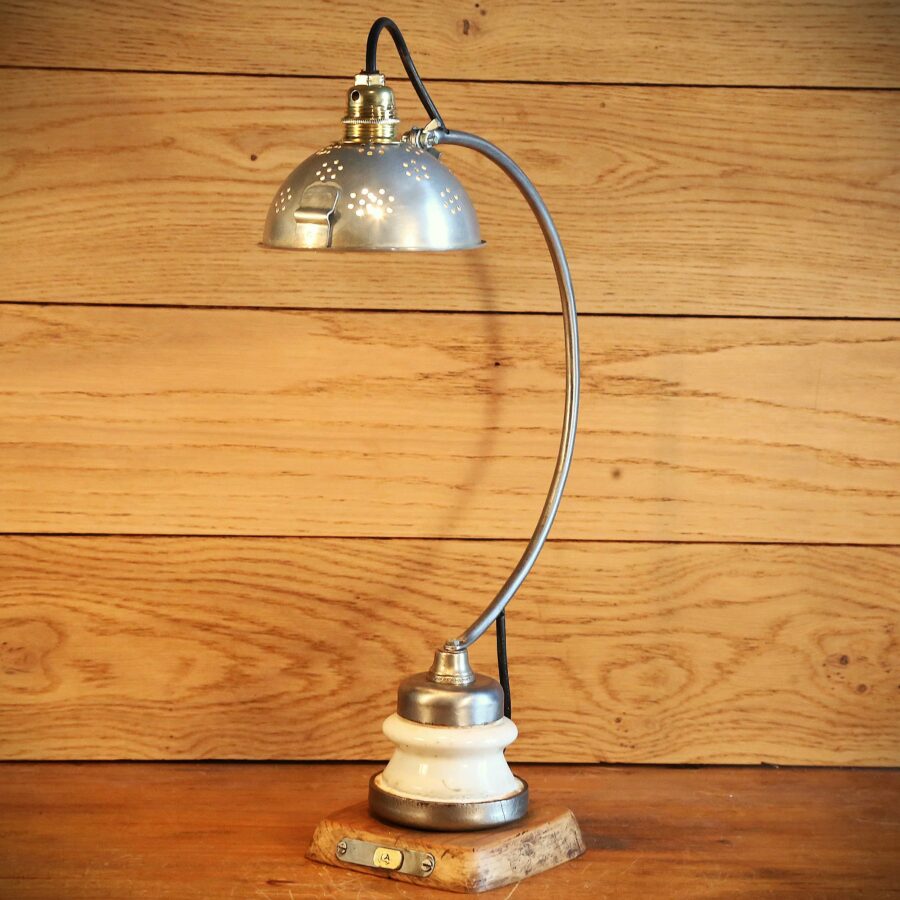 Lampe de chevet métal et porcelaine – Image 7
