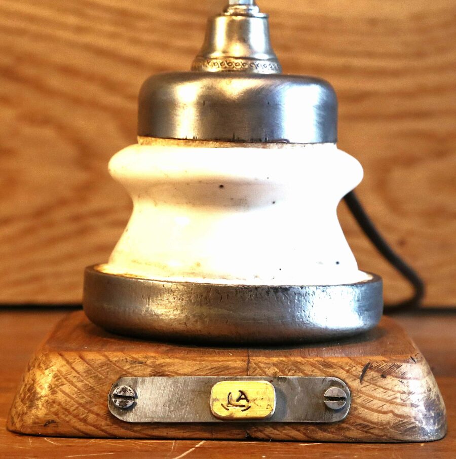 Lampe de chevet métal et porcelaine – Image 3