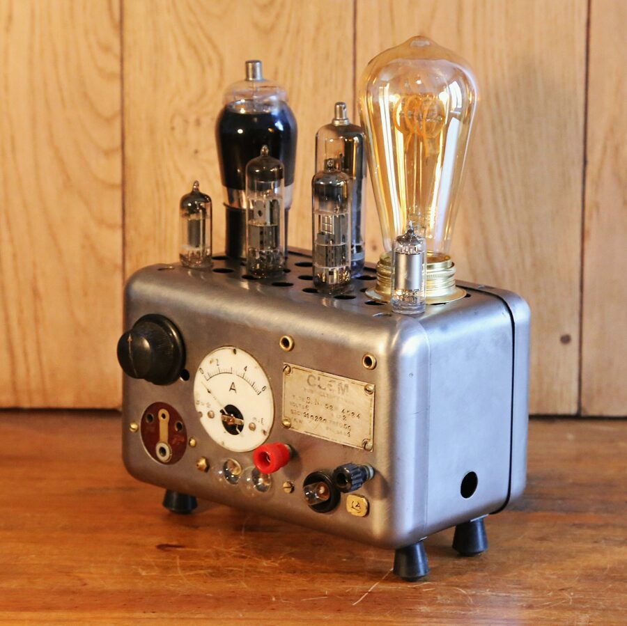 Lampe de table Steampunk chargeur vintage – Image 10