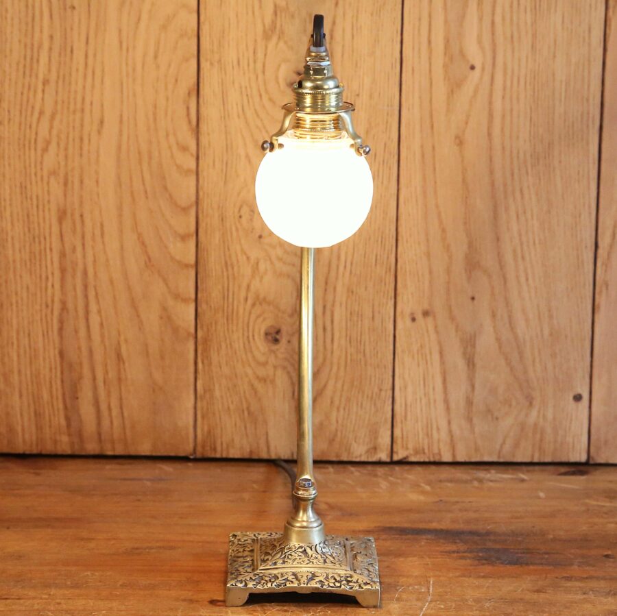 Lampe de table unique Art Déco laiton bronze doré – Image 10