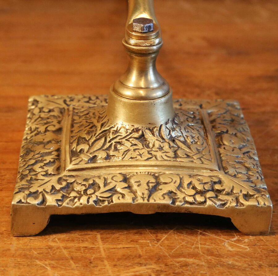 Lampe de table unique Art Déco laiton bronze doré – Image 8