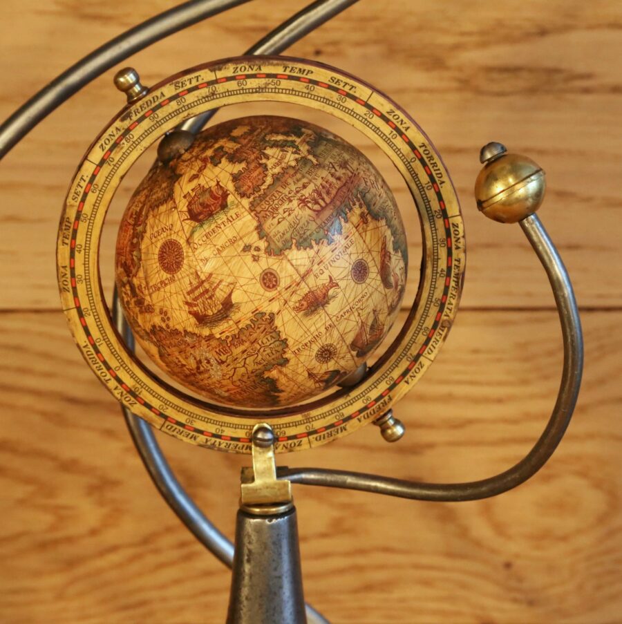 Lampe Jules Verne globe terrestre – Image 3